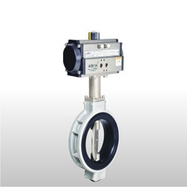 Pneumatic Actuator Operated Aluminum Butterfly Valve Single Acting