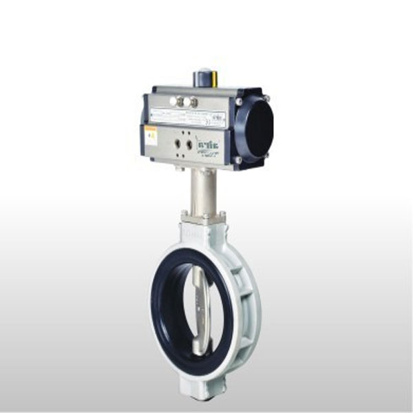 Pneumatic Actuator Operated Aluminum Butterfly Valve Single Acting