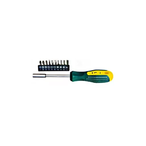 Tstop 11Pcs Rubber Handle Screwdriver Sets