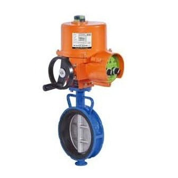 On Off Type Electrical Single Phase 220v Ac Operated Cast Iron Body Butterfly Valvet With Nitrite Ru